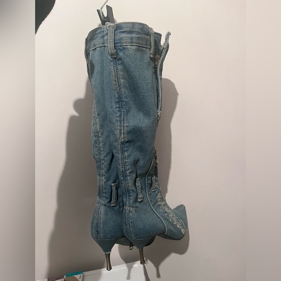 Reworked denim heels - Picture 2 of 7